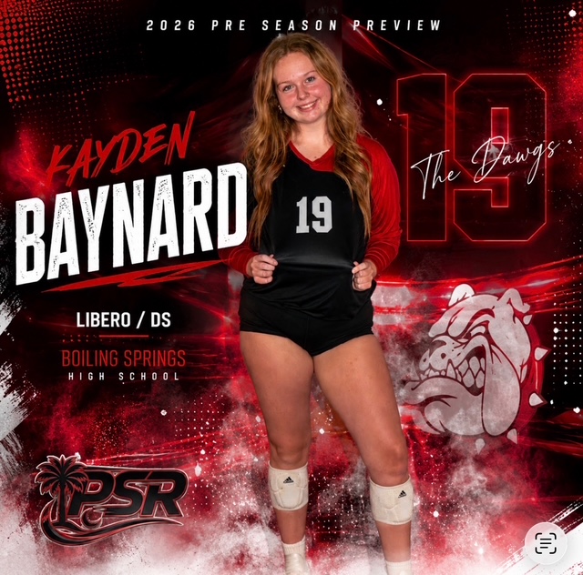 Kayden Baynard — Boiling Springs High School volleyball preseason player preview